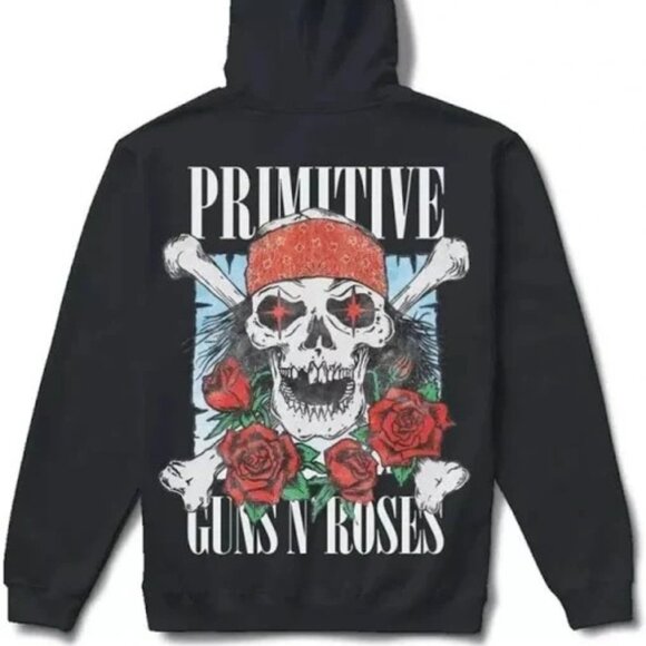 Guns N' Roses X Primitive Streets Hoodie NWT Sz M - Picture 1 of 3